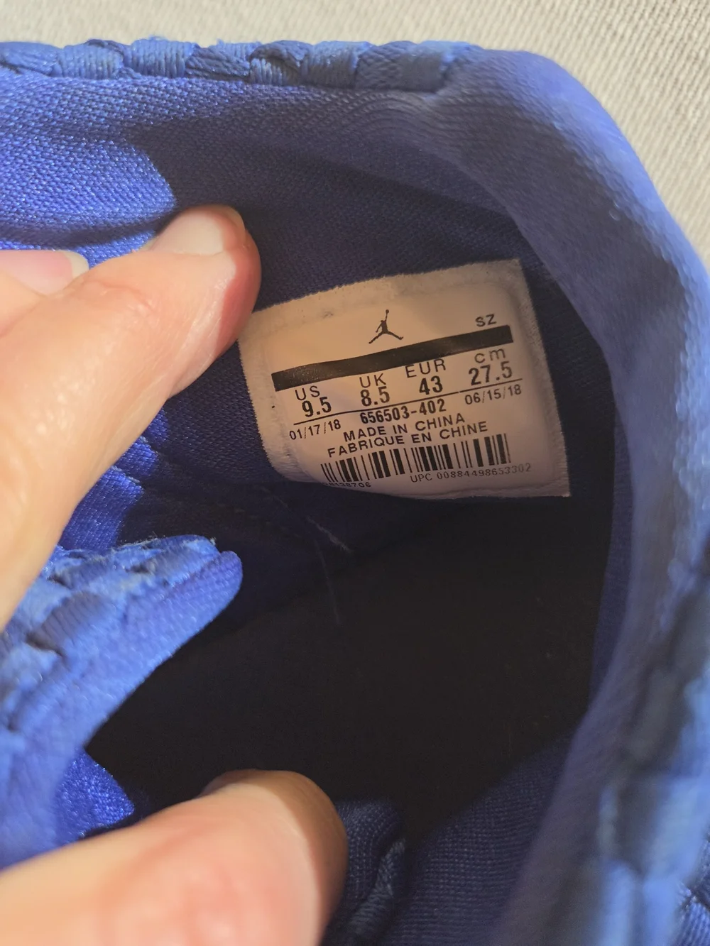 Jordan Future Royal (2018) Size 9.5